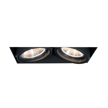 Zuma Line Oneon DL 111-2 - Einbaustrahler 2L - 299 x 156 mm, 300 x 157 mm Einbaumaß - schwarz