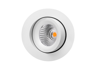 Artdelight Special - Einbaustrahler - Ø 95 mm, Ø 83 mm Einbaumaß - inkl. 9W LED - dimmbar bis warm - IP54 - weiß