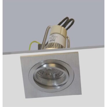 Artdelight Squin - Einbaustrahler - 88 x 88 mm, 83 x 90 mm Einbaumaß - Stahl matt