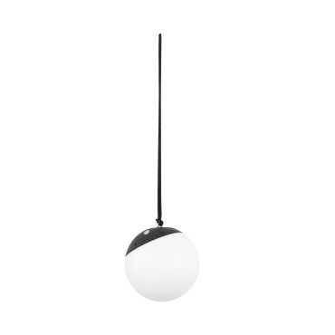 Faro Voila - tragbare Lampen - 20 x 20 x 19 cm - 2W RGB LED inkl. - IP44 - dunkelgrau und opal