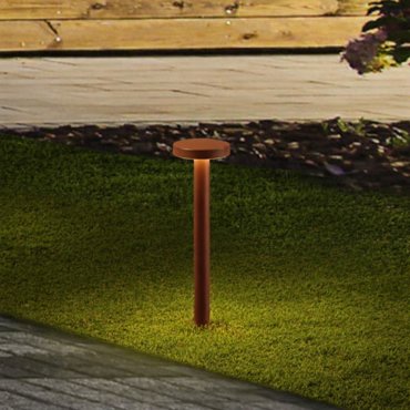 Nova Luce Mood - Gartenleuchte - Ø 11 x 40 cm - 5W LED inkl. - IP65 - corten