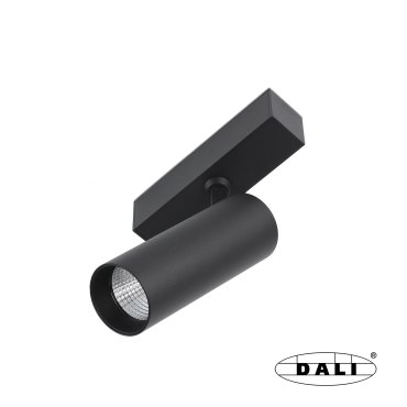 Faro Neso Hole - Magnetischer Schienenspot - 5 x 11 x 14 cm - 10W DALI LED warmweiß (3000K) inkl - 36° Abstrahlwinkel - schwarz