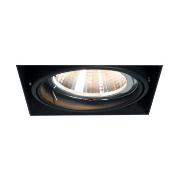 Zuma Line Oneon DL 111-1 - Einbaustrahler 1L - 156 x 156 mm, 157 x 157 mm Einbaumaß - schwarz