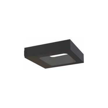 Artdelight Carre - Außenwandleuchte - 14,5 x 13 x 3 cm - 4W LED inkl. - IP54 - schwarz