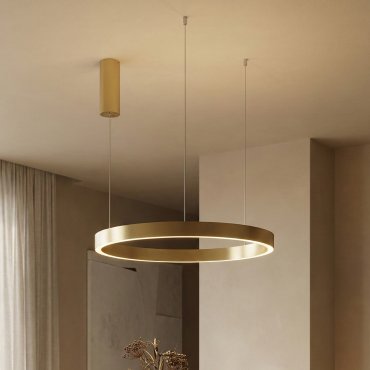 Nova Luce Elowen - Pendelleuchte - Ø 60 x 150 cm - 60W dimmbare LED inkl - gold