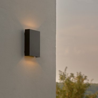 Nordlux Fold 15 - außenwandleuchte - 15 x 21 x 4,5 cm - 2 x 5W LED inckl. - IP54 - schwarz