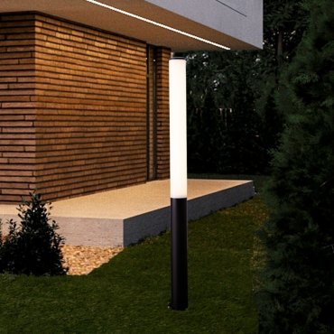 Nova Luce Tube - Gartenpfosten - Ø 13 x 120 cm - 27W LED inkl. - IP54 - Sand schwarz
