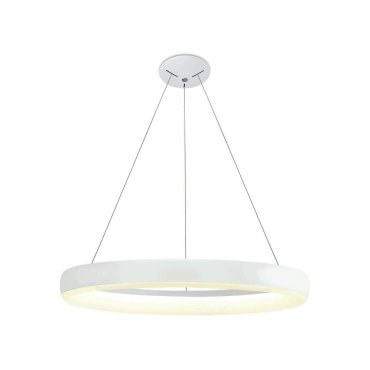 ONE Light LED Pendelleuchte Rings - Hängeleuchte - Ø 60 x 200 cm - 40W LED inkl. - weiß