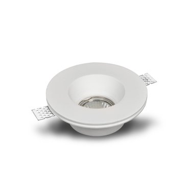 Artdelight Vieira - Einbaustrahler - Ø 130 mm, Ø 133 mm Einbaugröße - weiß