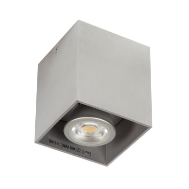 VK Simio Square - Aufbaustrahler - 8,2 x 8,2 x 9,5 cm - grau