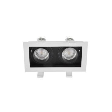 Nova Luce Cedi - Einbaustrahler - 183 x 100 mm, 180 x 95 mm Einbaumaß - weiß und sandschwarz