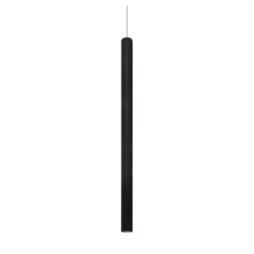 ONE Light LED Pendelleuchte Tubes - Hängeleuchte - Ø 2,6 x 180 cm - 6W LED inkl. - schwarz