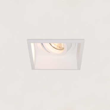 Artdelight Rex - Einbaustrahler - 92 x 92 mm, 83 x 83 mm Einbaumaß - weiß