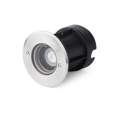 Faro Tecno-6 - runder Bodenspot für den Außenbereich - Ø 120 mm, Ø 100 mm Einbaumaß - IP67 - Edelstahl mattiert