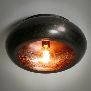 Vico Sky Round - Deckenleuchte - Ø 42 x 18 cm - Schwarz Nickel