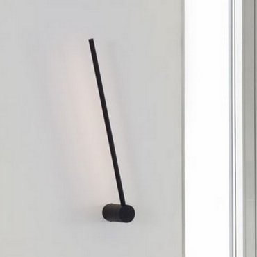 Nova Luce Synthesi - wandleuchte - 6 x 10 x 60 cm - 17W LED inkl. - sand schwarz