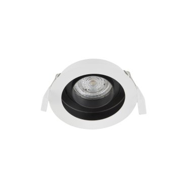 Nova Luce Cedi - Einbaustrahler - Ø 100 mm, Ø 95 mm Einbaugröße - weiß und sandschwarz
