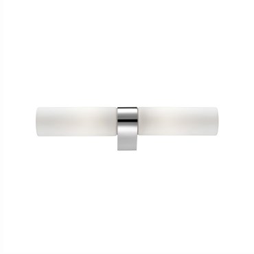 Nova Luce Polo - Wandleuchte - 39,5 x 5,5 x 5 cm - IP44 - weiß und chrom