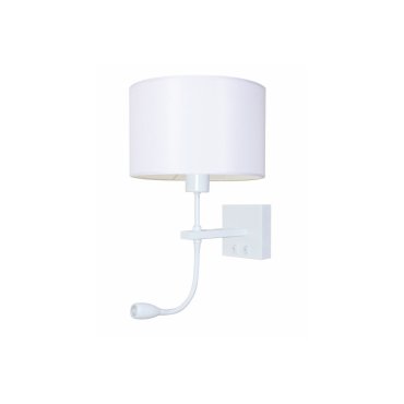 Artdelight Quad - Wandleuchte mit Doppelschalter - 18 x 11 x 11 cm - 3W LED inkl. - weiß