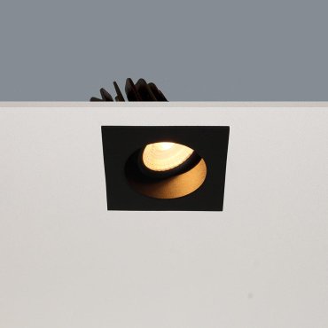 Artdelight Venice 2808 - Einbaustrahler - 80 x 80 mm, Ø 68 mm Einbaumaß - 8W dimmbare LED inkl. - IP44 - schwarz