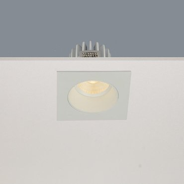 Artdelight Venice 2708 - Einbaustrahler - 80 x 80 mm, Ø 68 mm Einbaumaß - 8W dimmbare LED inkl. - IP44 - weiß