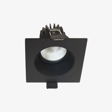 Artdelight Venice 2708 GU10 - Einbaustrahler - 80 x 80 mm, Ø 74 mm Einbaumaß - schwarz