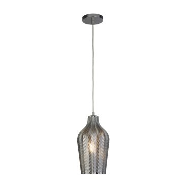 Searchlight Chevron - Pendelleuchte - Ø 17,5 x 145 cm - Chrom