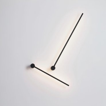 Nova Luce Synthesi - wandleuchte - 6 x 10 x 90 cm - 23W LED inkl. - sand schwarz