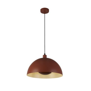 Searchlight Mars - Pendelleuchte - Ø 40 x 150 cm - gebranntes Orange und Creme