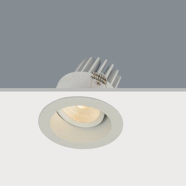 Artdelight Venice 2408 - Einbaustrahler - Ø 80 mm, Ø 68 mm Einbaumaß - 8W dimmbare LED inkl. - IP44 - weiß