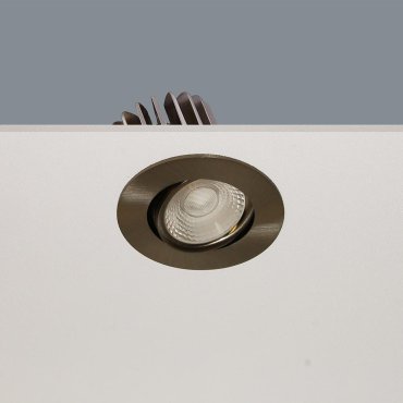 Artdelight Venice 2208 - Einbaustrahler - Ø 80 mm, Ø 68 mm Einbaumaß - 8W dimmbare LED inkl. - IP44 - Stahl matt