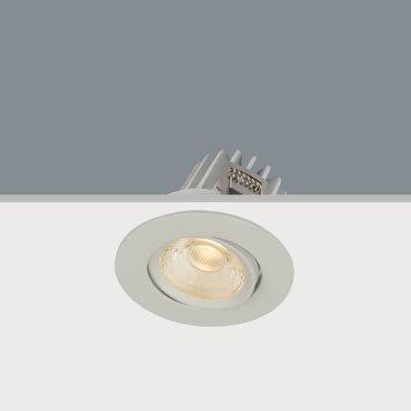 Artdelight Venice 2208 - Einbaustrahler - Ø 80 mm, Ø 68 mm Einbaumaß - 8W dimmbare LED inkl. - IP44 - weiß