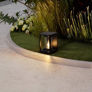 Nova Luce Pacific - Gartenpfosten - 14,5 x 22 x 14,5 cm - IP65 - dunkel anthrazit