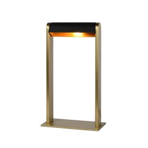 Lucide Loras - Tischleuchte - 18 x 9 x 32,5 cm - matt gold und schwarz