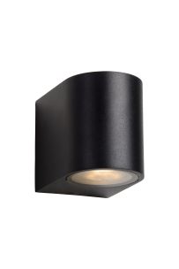 Lucide Zora Round - Außenwandleuchte - 6,5 x 9 x 8 cm - 5W dimmbare LED inkl - IP44 - schwarz