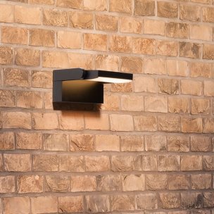 Nova Luce Sally - Außenwandleuchte - 21 x 16,5 x 10 cm - 20W LED inkl. - IP54 - schwarz