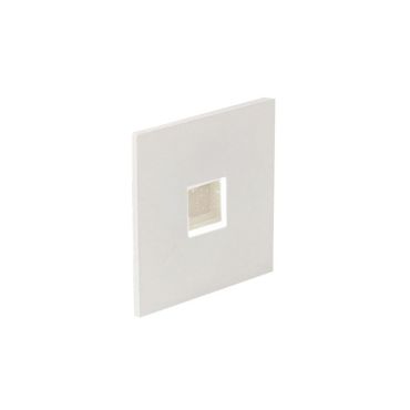 Nova Luce Passaggio - Wandeinbauleuchte - 37 x 37 mm, Ø 32 mm Einbaumaß - 1W LED inkl. - IP54 - weiß