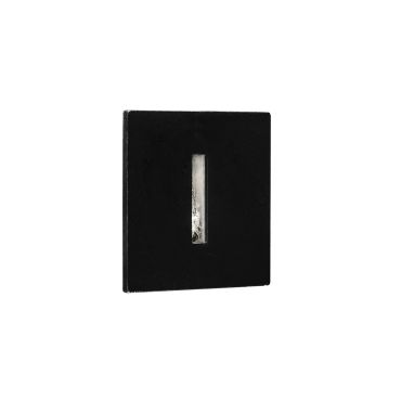 Nova Luce Passaggio - Wandeinbauleuchte - 37 x 37 mm, Ø 32 mm Einbaumaß - 1W LED inkl. - IP54 - schwarz
