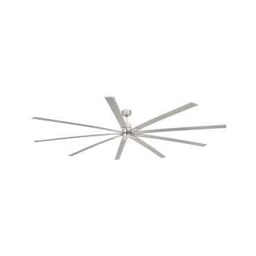 Faro Manhattan - Deckenventilator mit Licht und Fernbedienung - Ø 244 cm - 16W dimmbare LED inkl. - Nickel satiniert