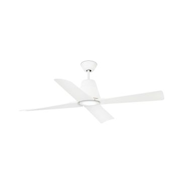 Faro Typhoon - Deckenventilator mit Licht und Fernbedienung - Ø 130 cm - 16W LED inkl. - IP44 - weiß