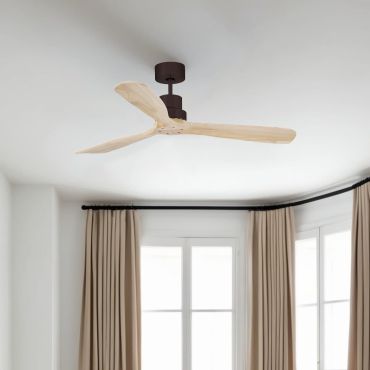 Faro Lantau L - Deckenventilator - Ø 132 cm - braun und Kiefer