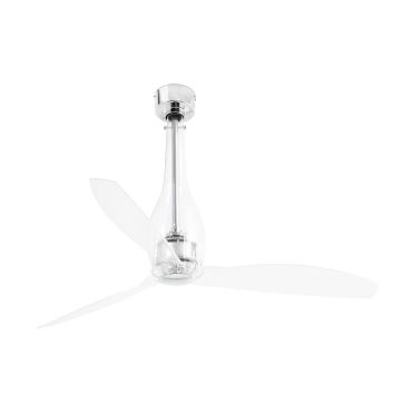 Faro Eterfan - Deckenventilator mit Fernbedienung - Ø 128 cm - Chrom und transparent