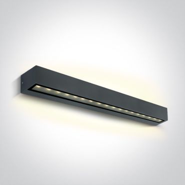 ONE Light Linear Outdoor Series Double Sided - Wandleuchte - 50 x 7,6 x 6,6 cm - 2 x 13W LED inkl. - IP65 - anthrazit