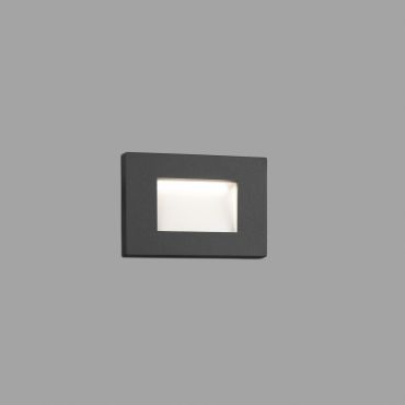 Faro Spark II - Wandeinbauleuchte - 10,5 x 7,5 cm - 5W LED inkl. - IP65 - dunkelgrau