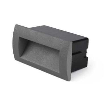 Faro Sedna - Wandeinbauleuchte - 14 x 7,2 x 7 cm - 3W LED inkl. - IP65 - dunkelgrau