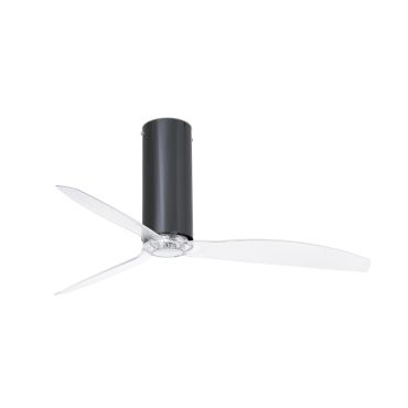 Faro Tube - Deckenventilator mit Fernbedienung - Ø 128 cm - schwarz und transparent