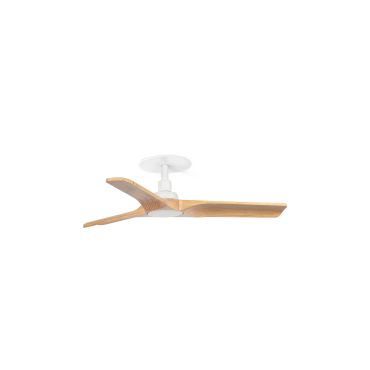 Faro Heywood S - Deckenventilator mit Einbaufassung - Ø 90 cm - matt Weiß und Kiefer