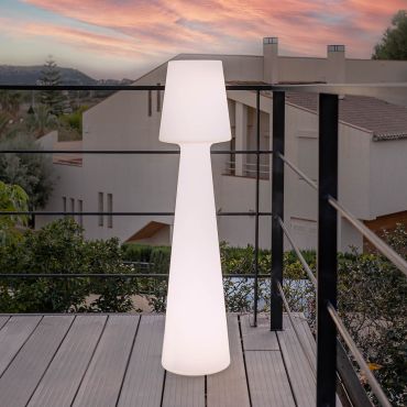 New Garden Lola 110 - Außen-Stehleuchte - Ø 26,5 x 110 cm - 16W LED inkl. - IP65 - weiß - warmweiße Lichtfarbe