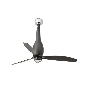 Faro Eterfan - Deckenventilator mit Licht und Fernbedienung - Ø 128 cm - 17W LED inkl. - mattschwarz