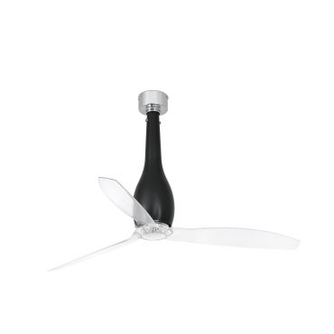 Faro Eterfan - Deckenventilator mit Fernbedienung - Ø 128 cm - mattschwarz und transparent